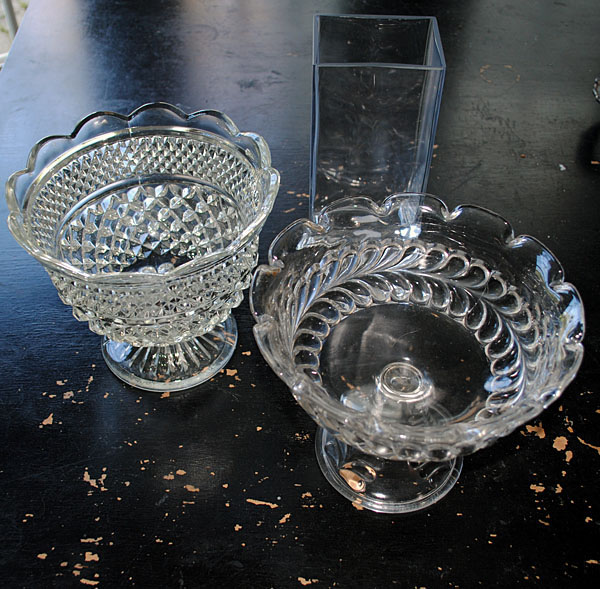 Vintage Clear Glass Bowls 