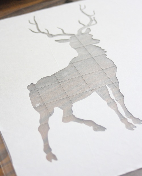 Cut out reindeer silhouette