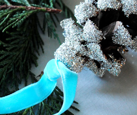 Glitter Pinecone Ornament - Typically Simple