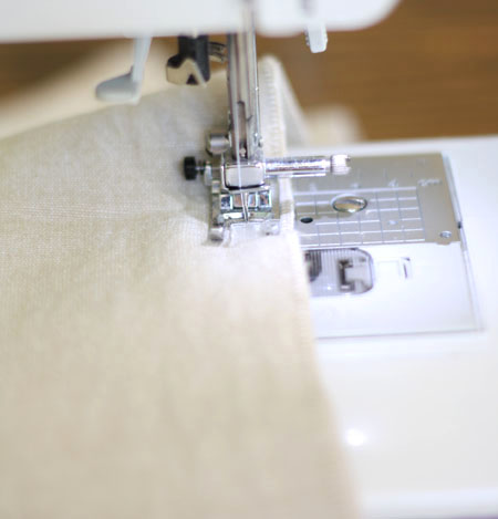 Sewing Fabric on machine