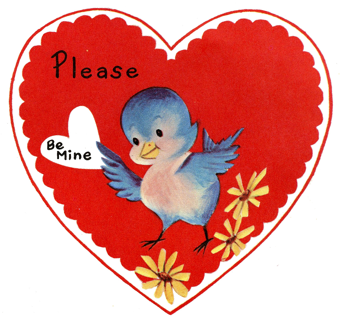 9 Retro Valentines with Animals! - The Graphics Fairy