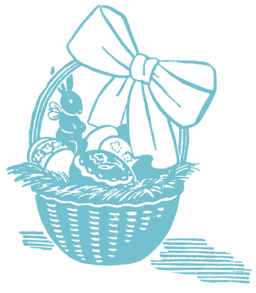 Easter Basket Image Blue