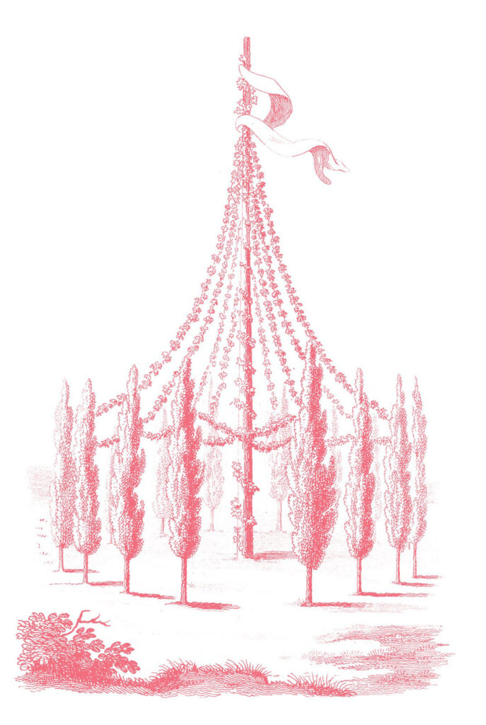 Pink Maypole Clipart