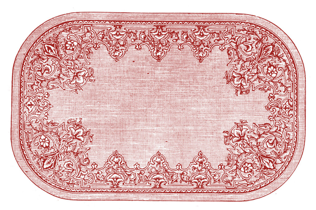 Printable Dollhouse Carpet Red