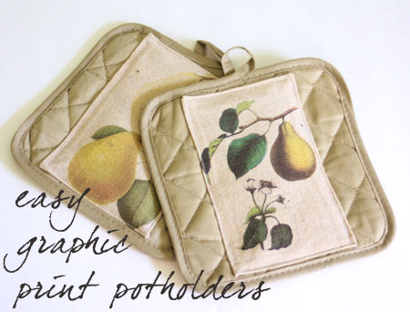 DIY Botanical Pot Holders - The Graphics Fairy