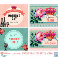 Free Printable Mother's Day Wine Labels