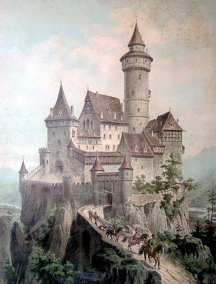 Free Vintage Clip Art - Castle - The Graphics Fairy