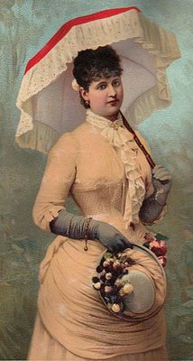 Free Clip Art - Victorian Lady with Parasol - The Graphics Fairy