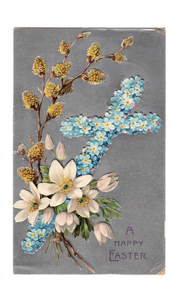 httpsvintage clip art easter cross postcard