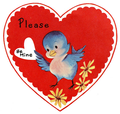 Valentine heart with Bird