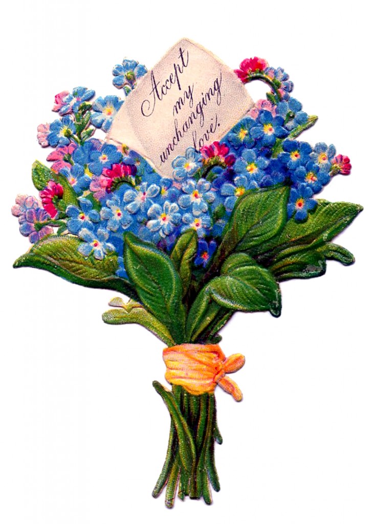 Floral Bouquet Free Vintage Images 2 Versions The Graphics Fairy