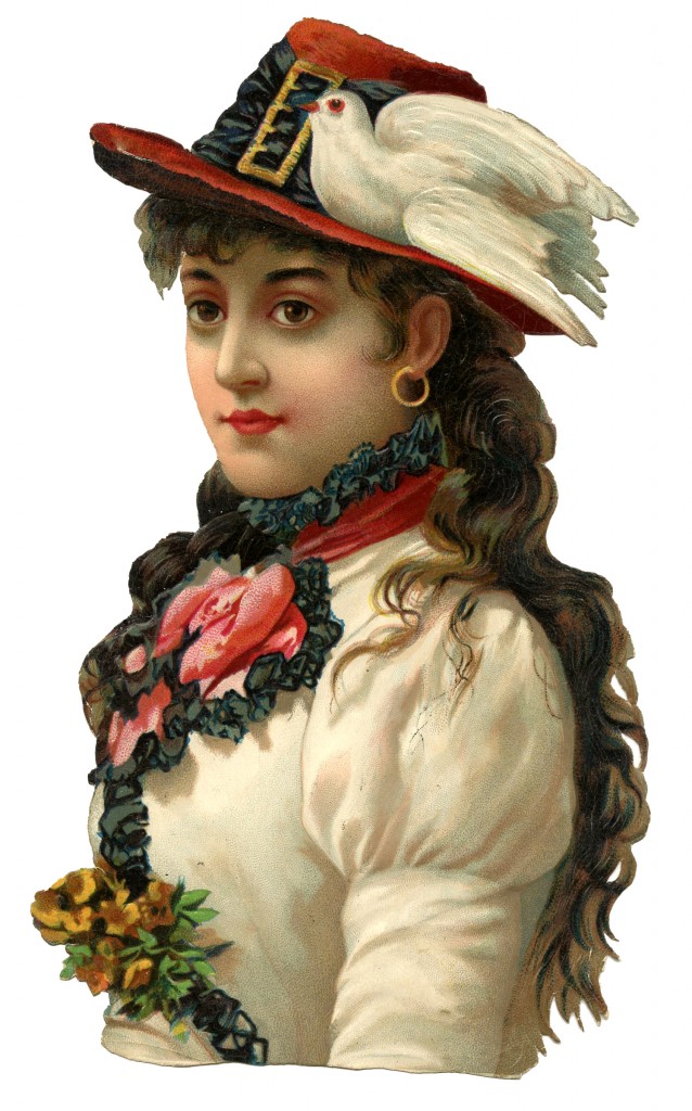 Bohemian girl with Bird Hat