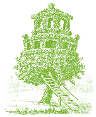 Royalty Free Images - Fab Vintage Treehouse - The Graphics Fairy