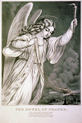 Free Vintage Clip Art - Angel Print - The Graphics Fairy