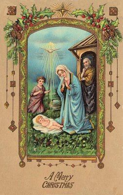 Vintage Christmas Postcard - Baby Jesus - The Graphics Fairy