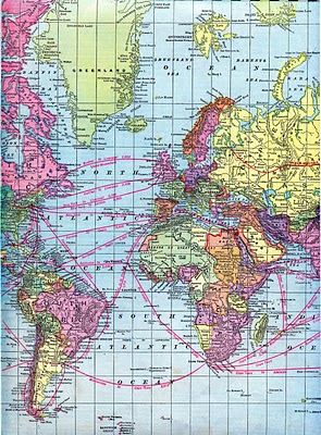 Vintage Clip Art - World Maps - Printable Download - The Graphics Fairy