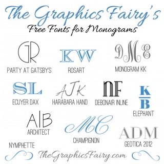 monograms fonts