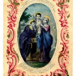 Holy Card with Jesus and Mary and Joseph