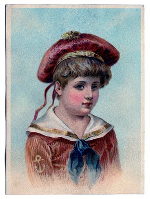 Vintage Clip Art - Darling Victorian Sailor Boy - The Graphics Fairy