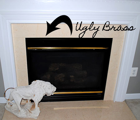 Easily Update Your Brass Fireplace - Within the Grove