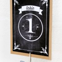 Free Printable Chalkboard Table Numbers