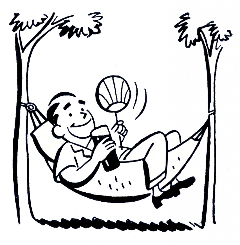 Clipart Man in Hammock