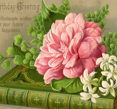 Flowers on a book