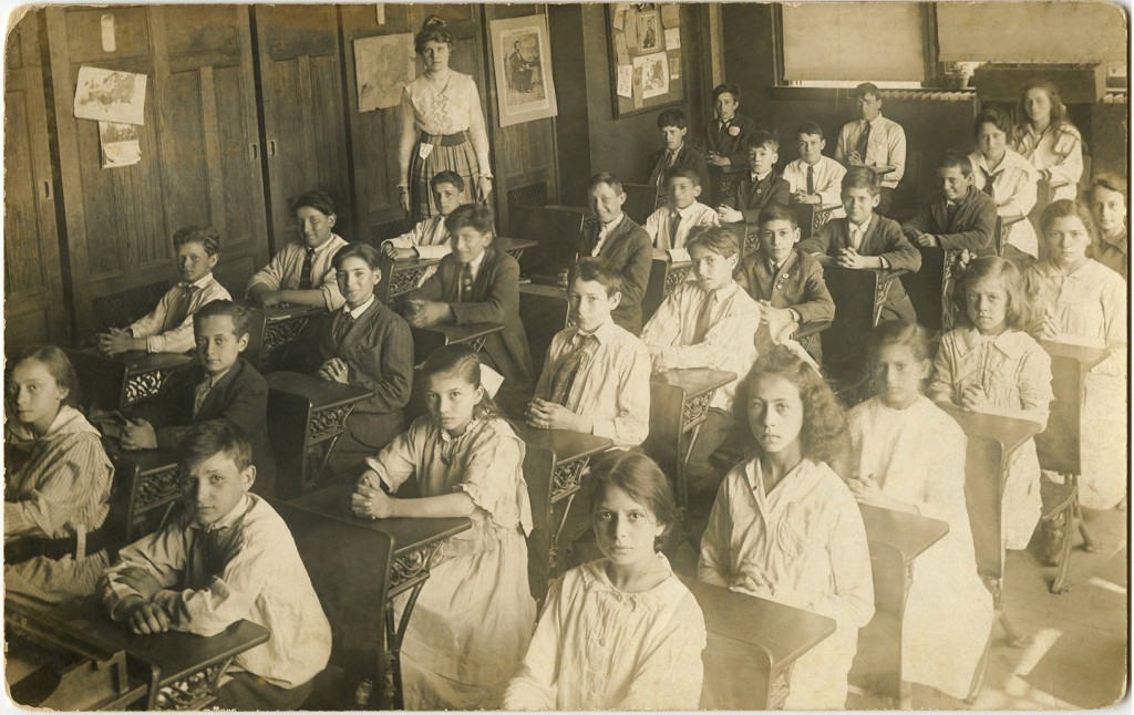 Old Photo Back to School Children