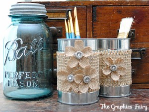 DIY Tin Can Organizers - Tin Can Crafts! - The Graphics Fairy