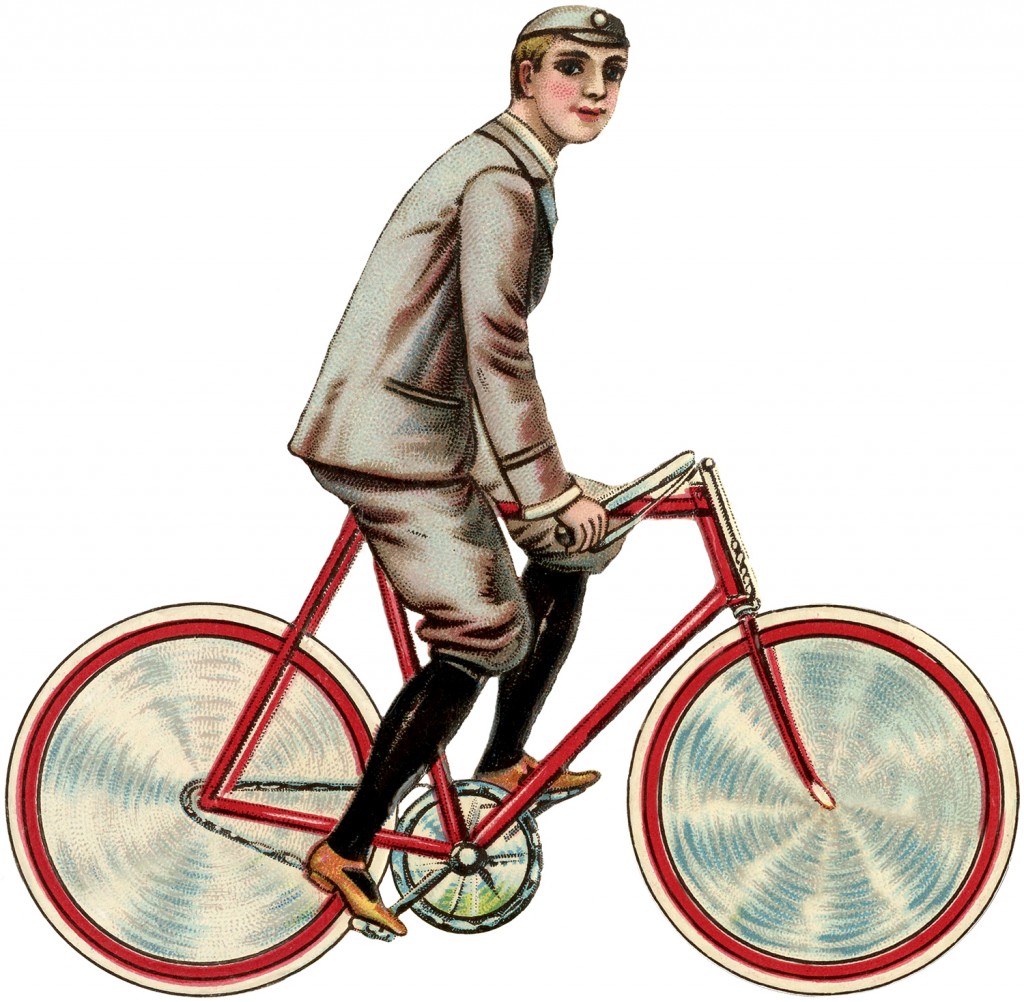 Download Vintage Bicycle Boy Image - The Graphics Fairy