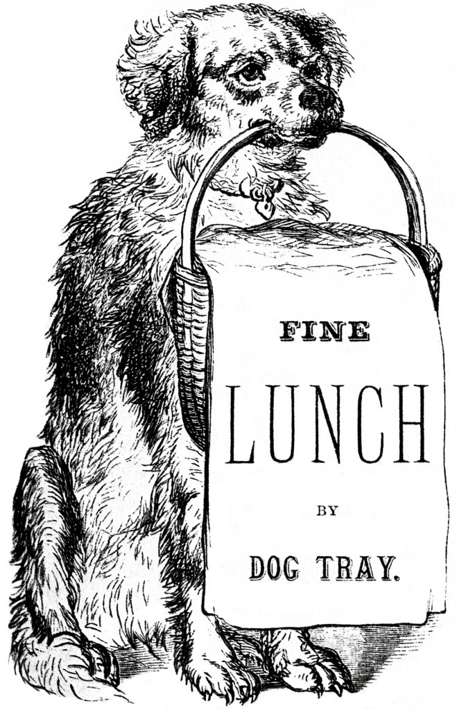 Vintage Dog Image Label