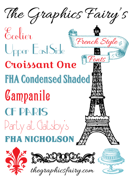 painting banner font Fonts  Graphics  The Free Fairy Best French