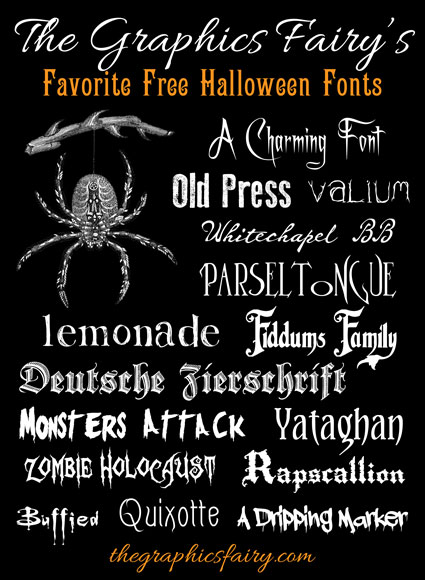 spooky fonts