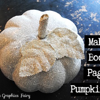 Make Book Page Pumpkins