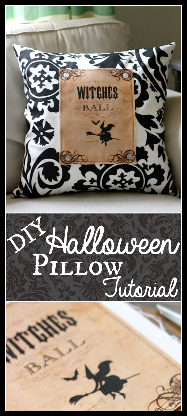 DIY Halloween Pillow! - The Graphics Fairy