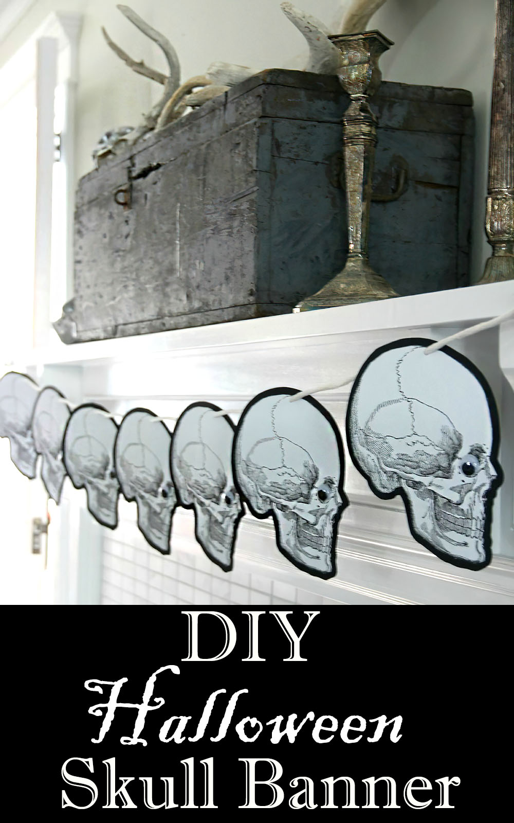 diy halloween skull decorations