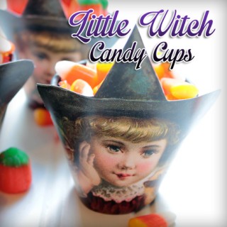 halloween witch candy cups