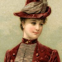A woman wearing a hat