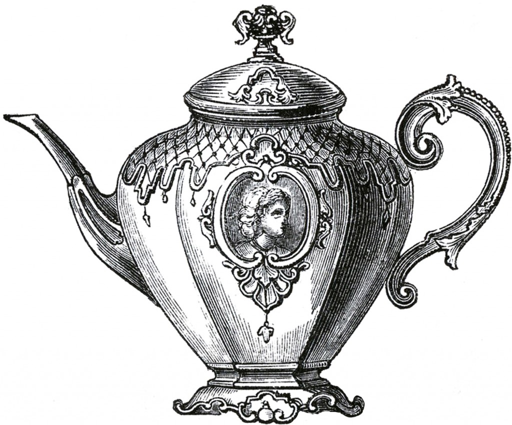 Free Public Domain Tea Set Images The Graphics Fairy