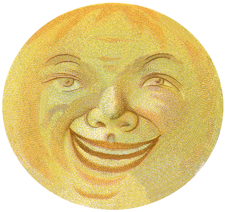 Vintage Moon Man Image
