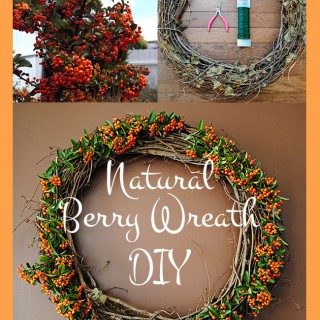 natural berry wreath diy