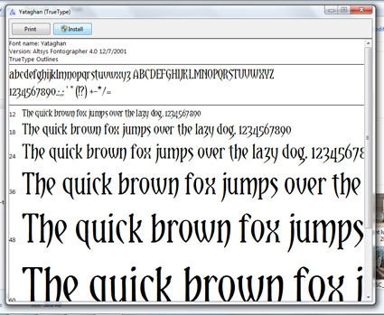 opening font file