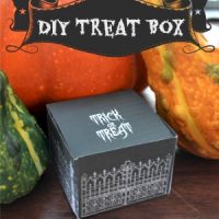 Halloween box with gourdes