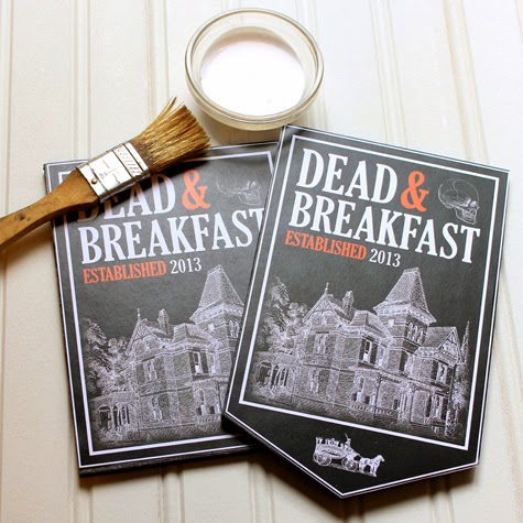 dead and breakfast sign