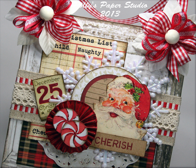 Brag Monday - Handmade Retro Santa Card &amp; Painted Suitcase - The Graphics Fairy