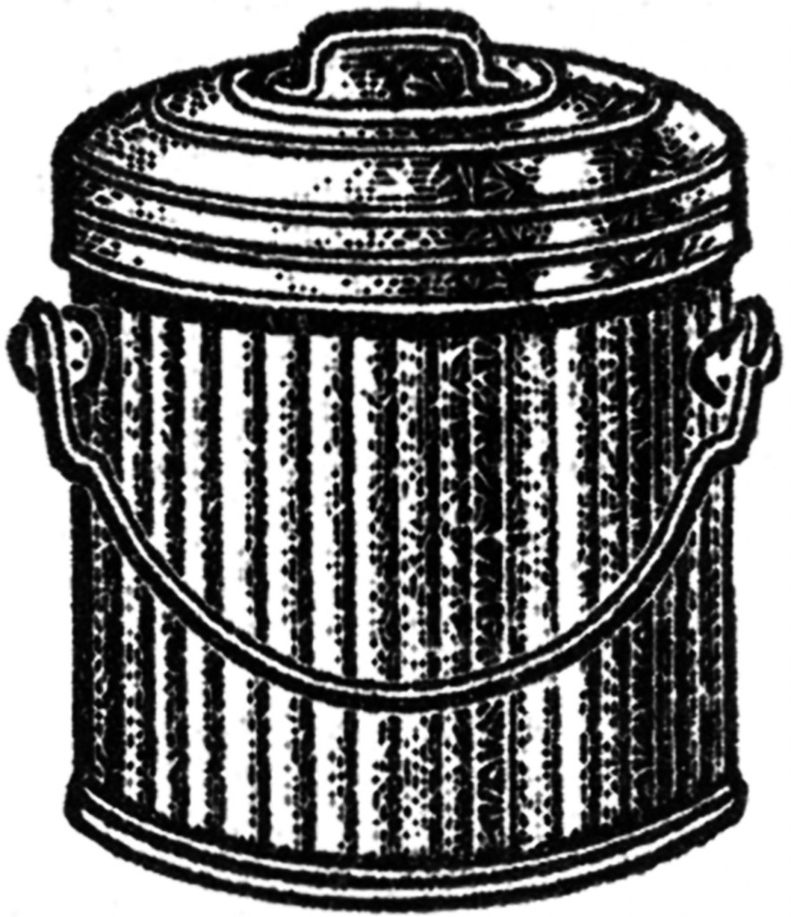 Trash Can Clip Art Images - Metal - The Graphics Fairy