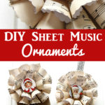 Sheet Music Christmas Ornaments DIY