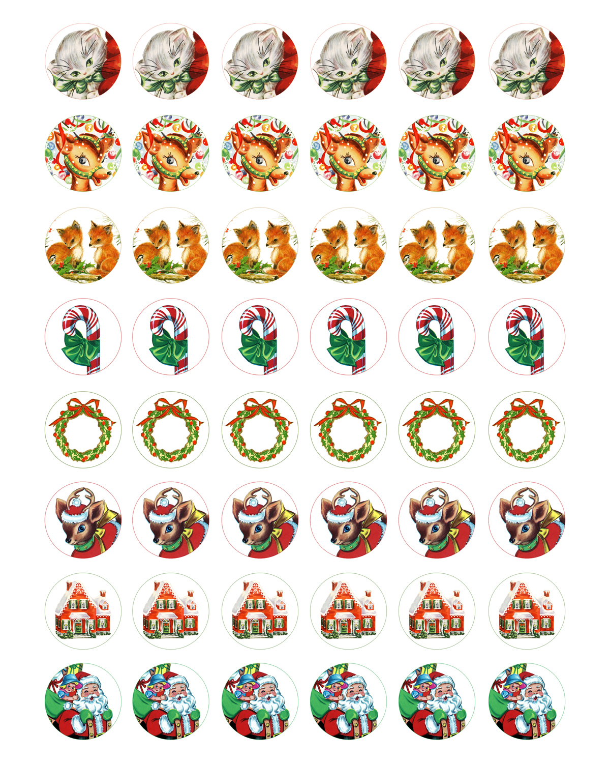 Printable Candy Jar Labels for the Holidays The Graphics Fairy