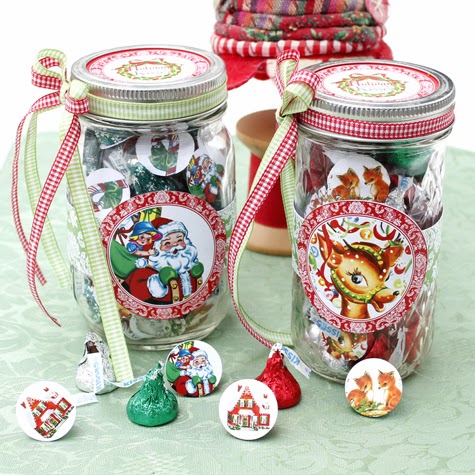 Free Printable Christmas Lights Canning Jar Labels - Carla Schauer