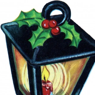 Retro Christmas Lantern Image